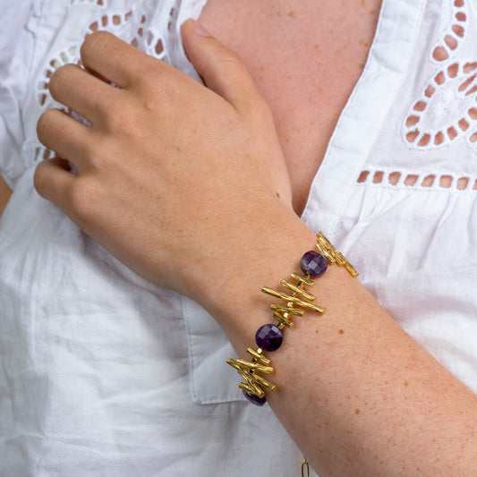 Amelie Bracelet in Amethyst