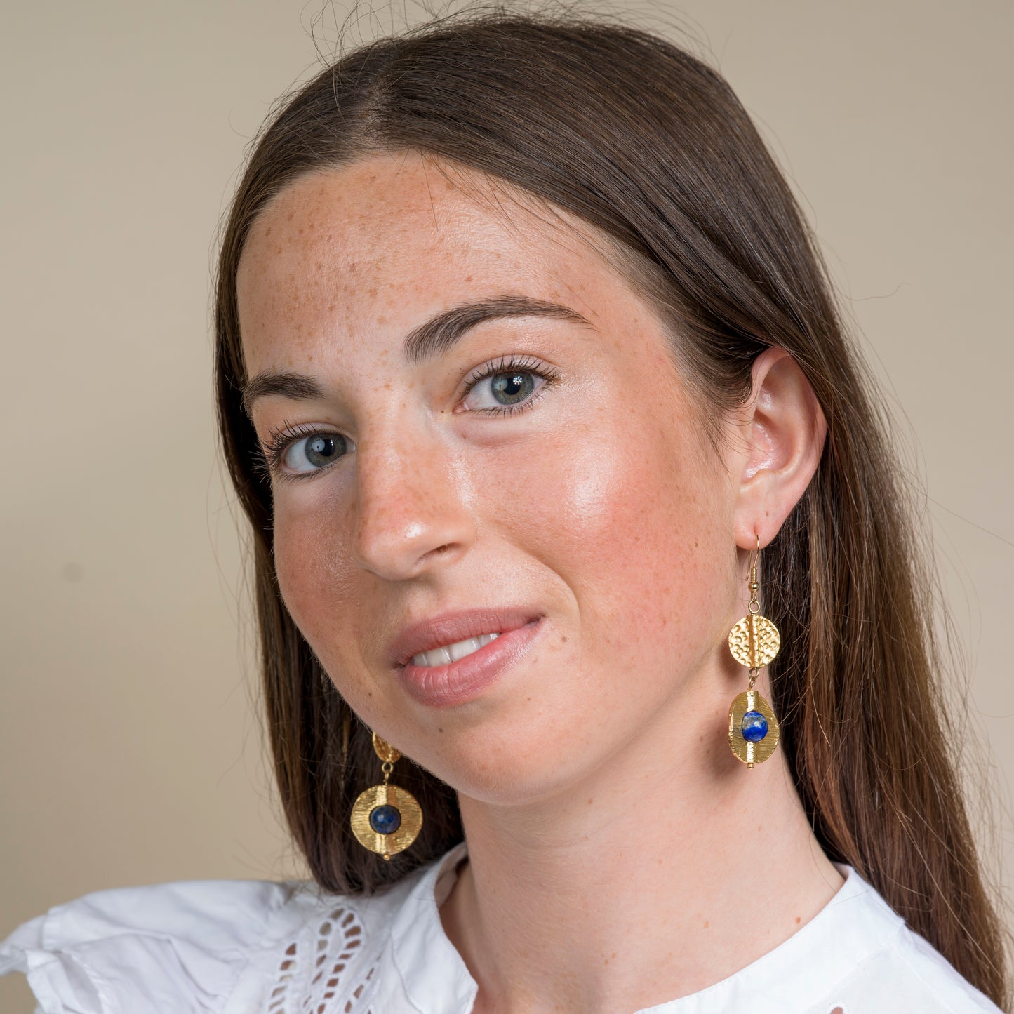 Cosima Earrings in Lapis Lazuli