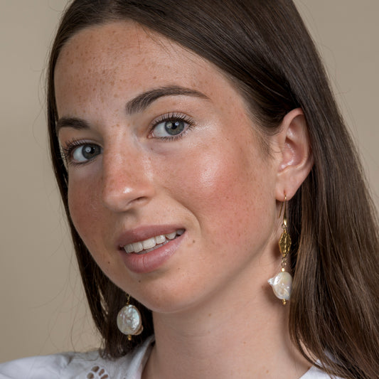 Aurora Large Pearl Earrings