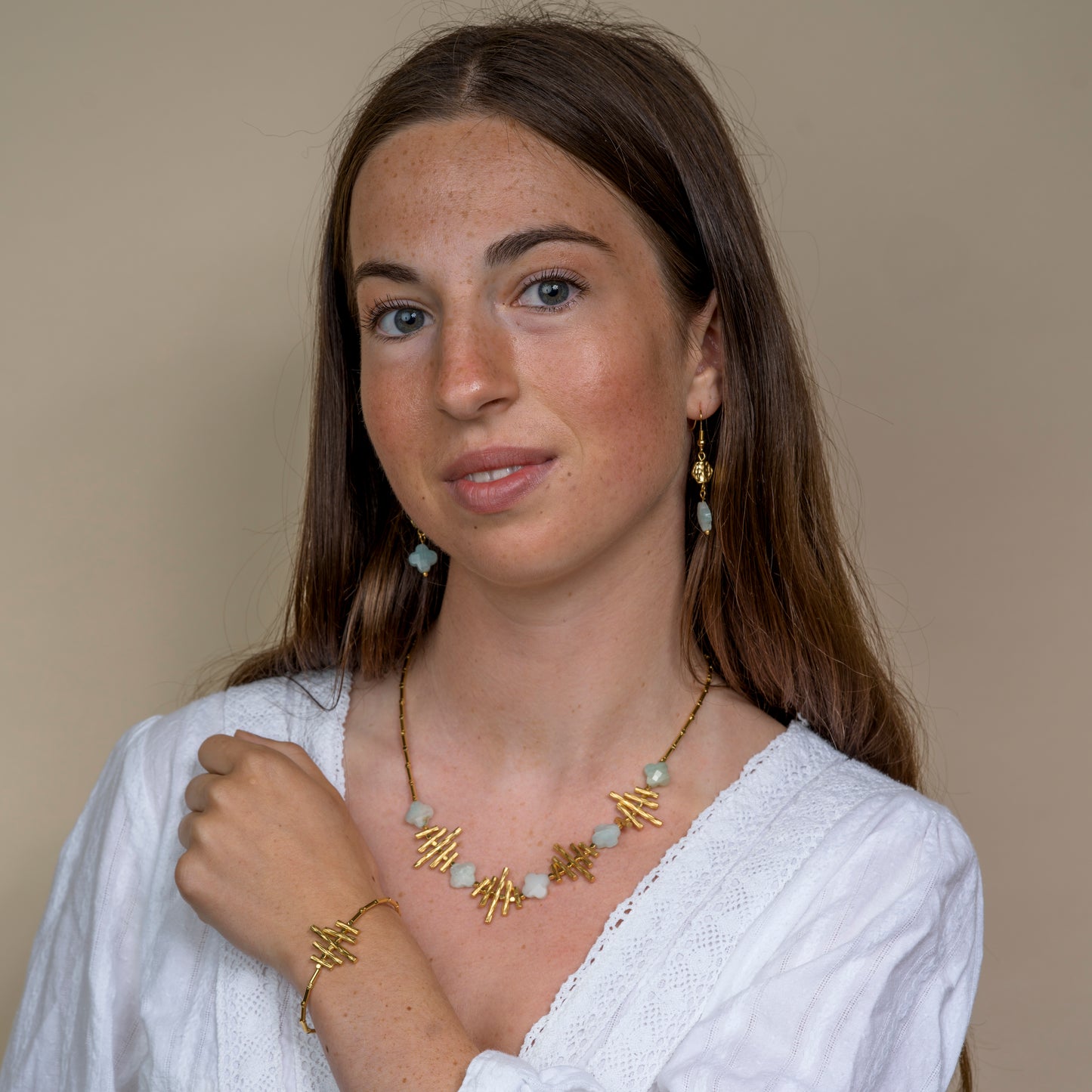 Leilani Necklace in Amazonite