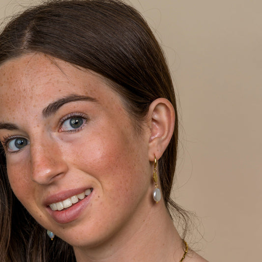 Aurora Small Pearl Earrings