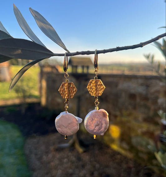 Aurora Large Pearl Earrings