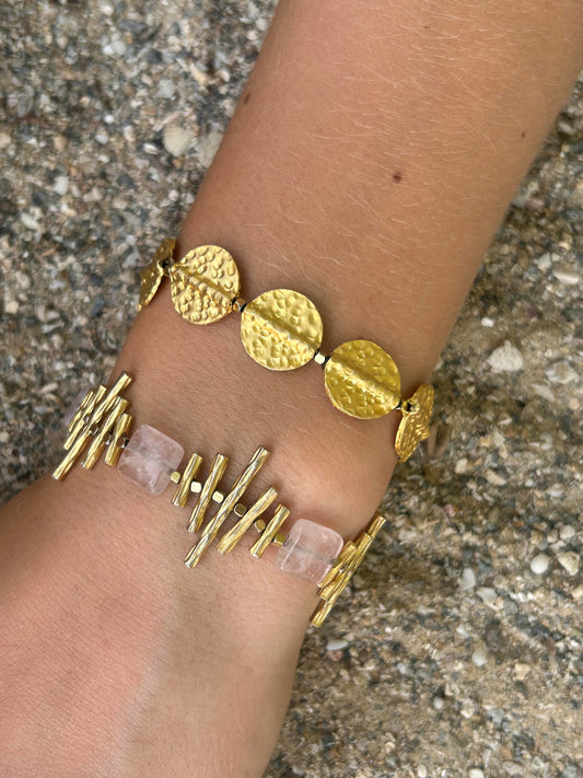 Amelie Bracelet in Rose Quartz