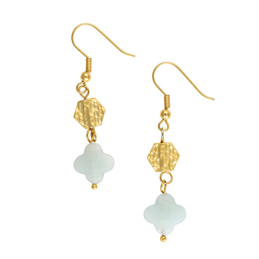 Leilani Earrings in Amazonite