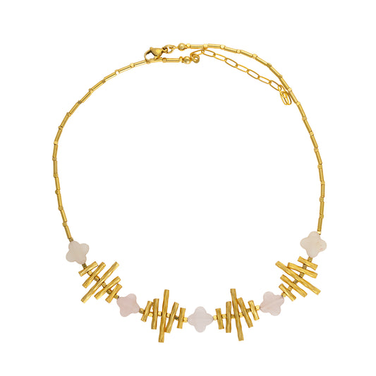 Leilani Necklace in Rose Quartz