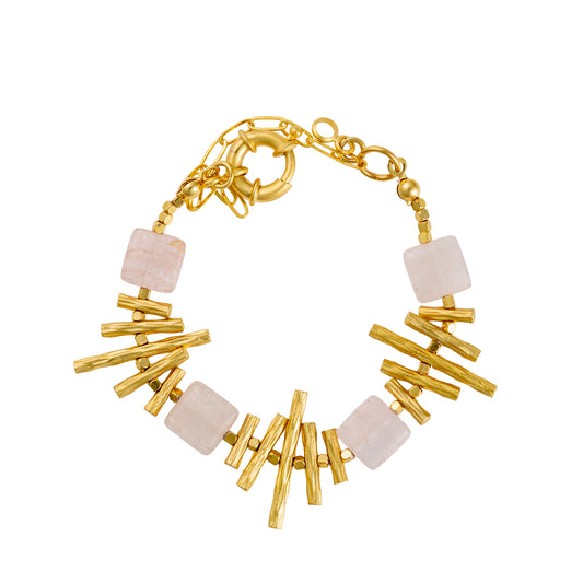 Amelie Bracelet in Rose Quartz