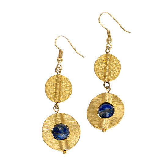 Cosima Earrings in Lapis Lazuli