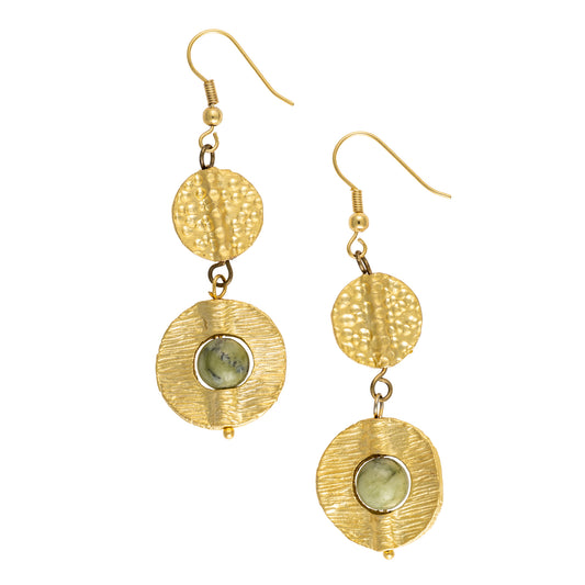 Cosima Earrings in Canadian Jade