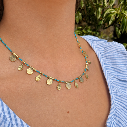 Lily Necklace in Turquoise