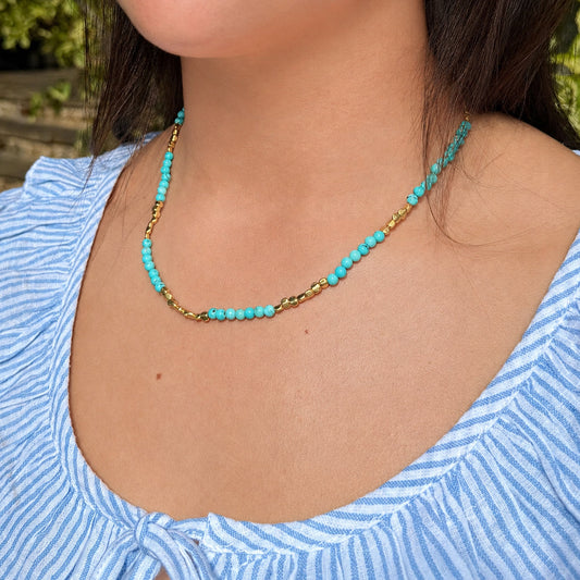 Lyra Necklace in Turquoise