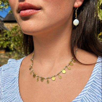 Lily Necklace in Aventurine