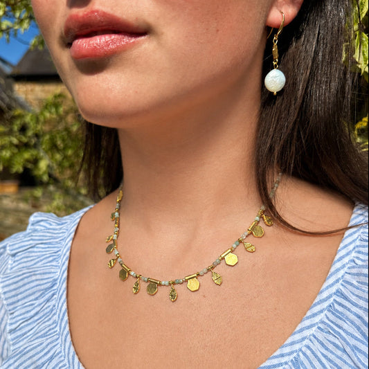 Lily Necklace in Aventurine