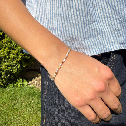 Eva Bracelet in Rose Quartz