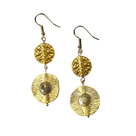 Cosima Earrings in Labradorite