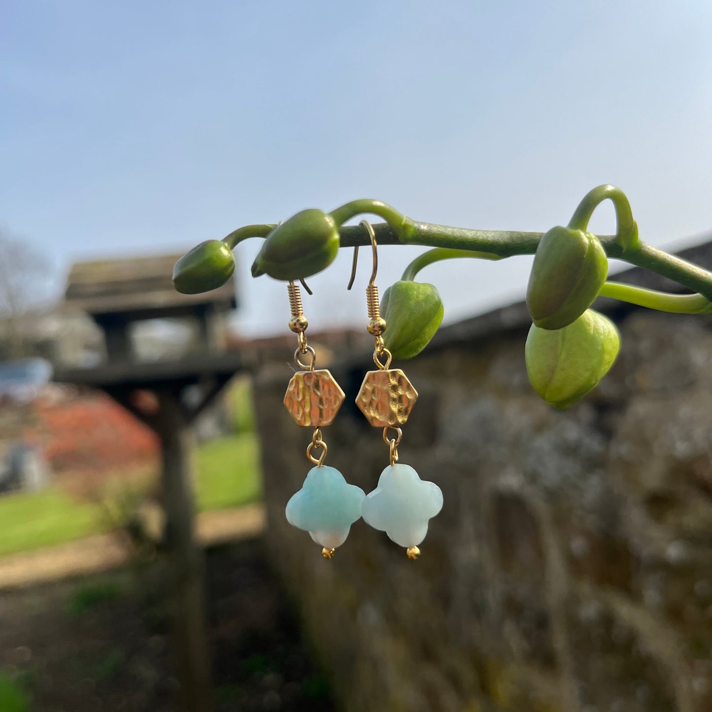 Leilani Earrings in Amazonite