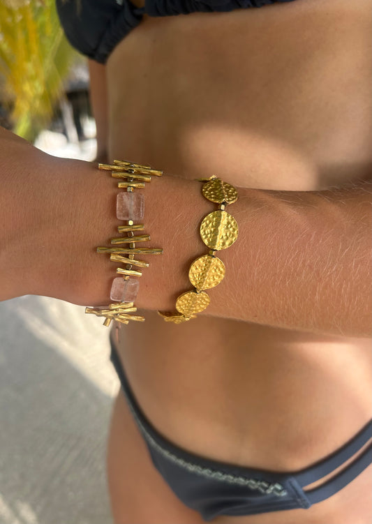 Amelie Bracelet in Rose Quartz